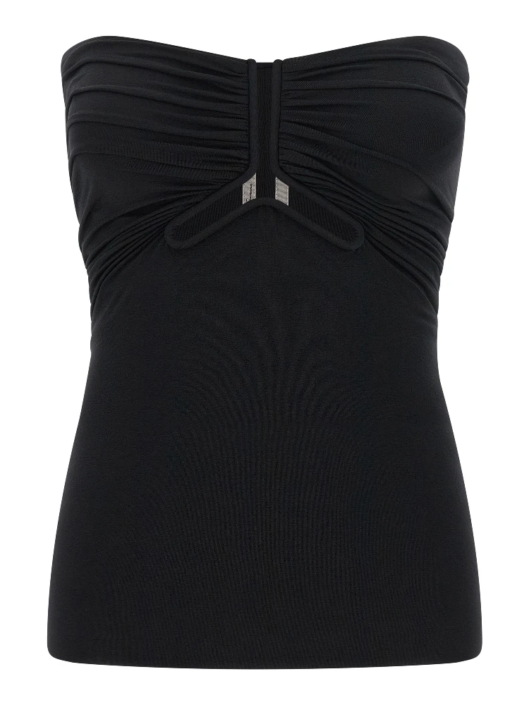 Black Nylon Tank Tops