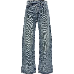 Blue Cotton Relaxed Fit Jeans