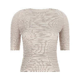 Beige Polyester Blouse