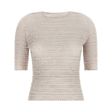 Beige Polyester Blouse