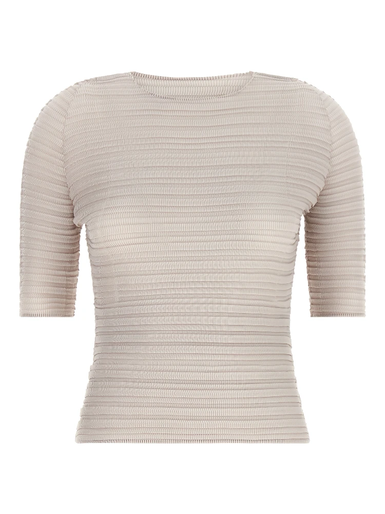 Beige Polyester Blouse