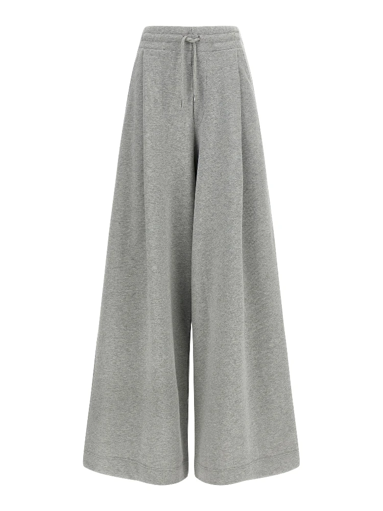 Gray Cotton Casual Pants