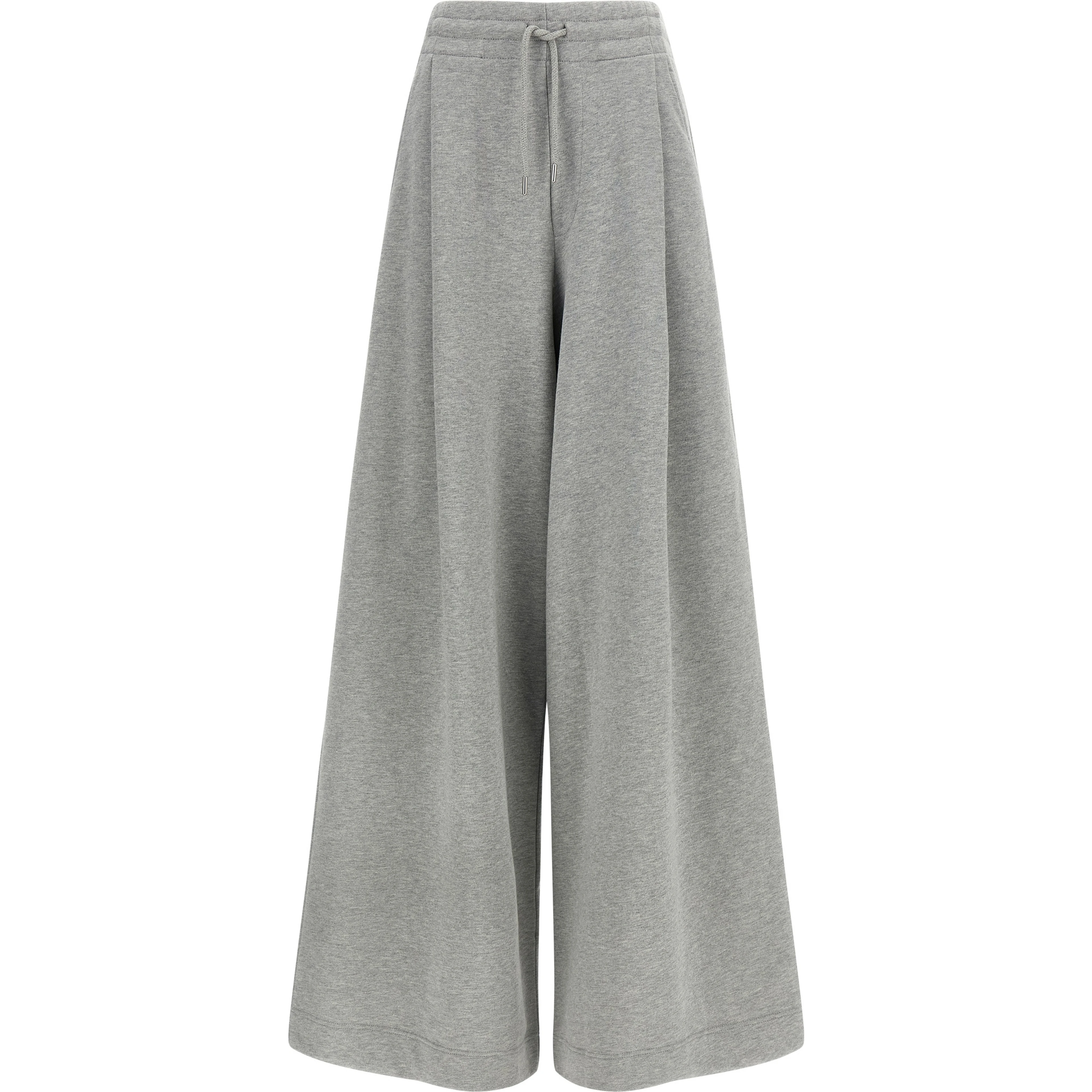 Gray Cotton Casual Pants