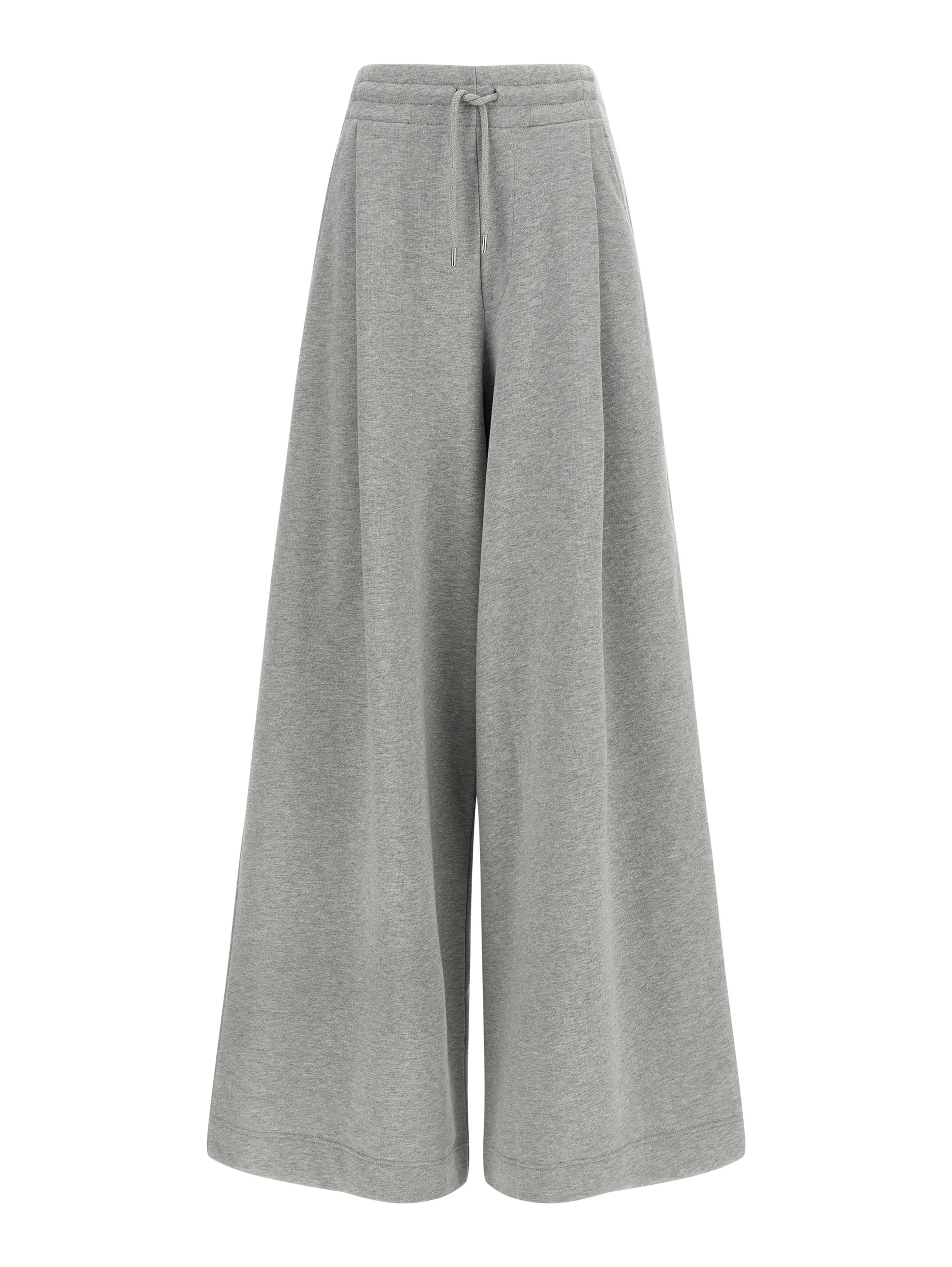 Gray Cotton Casual Pants