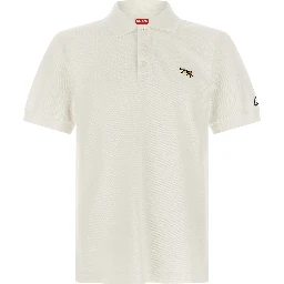White Cotton Polo Shirt