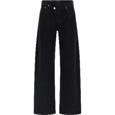 Black Cotton Relaxed Fit Jeans
