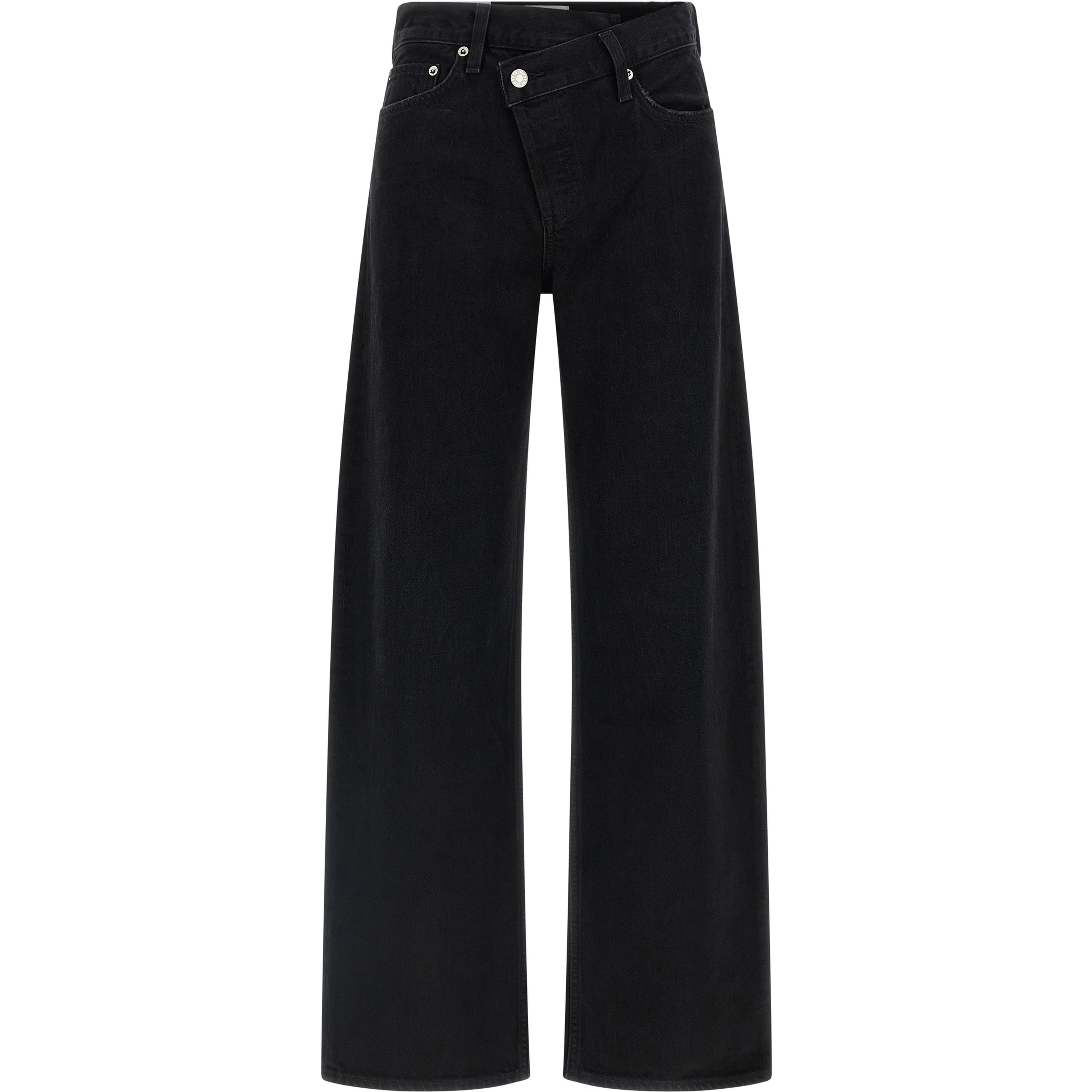 Black Cotton Relaxed Fit Jeans