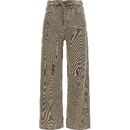 Brown Lyocell Relaxed Fit Jeans
