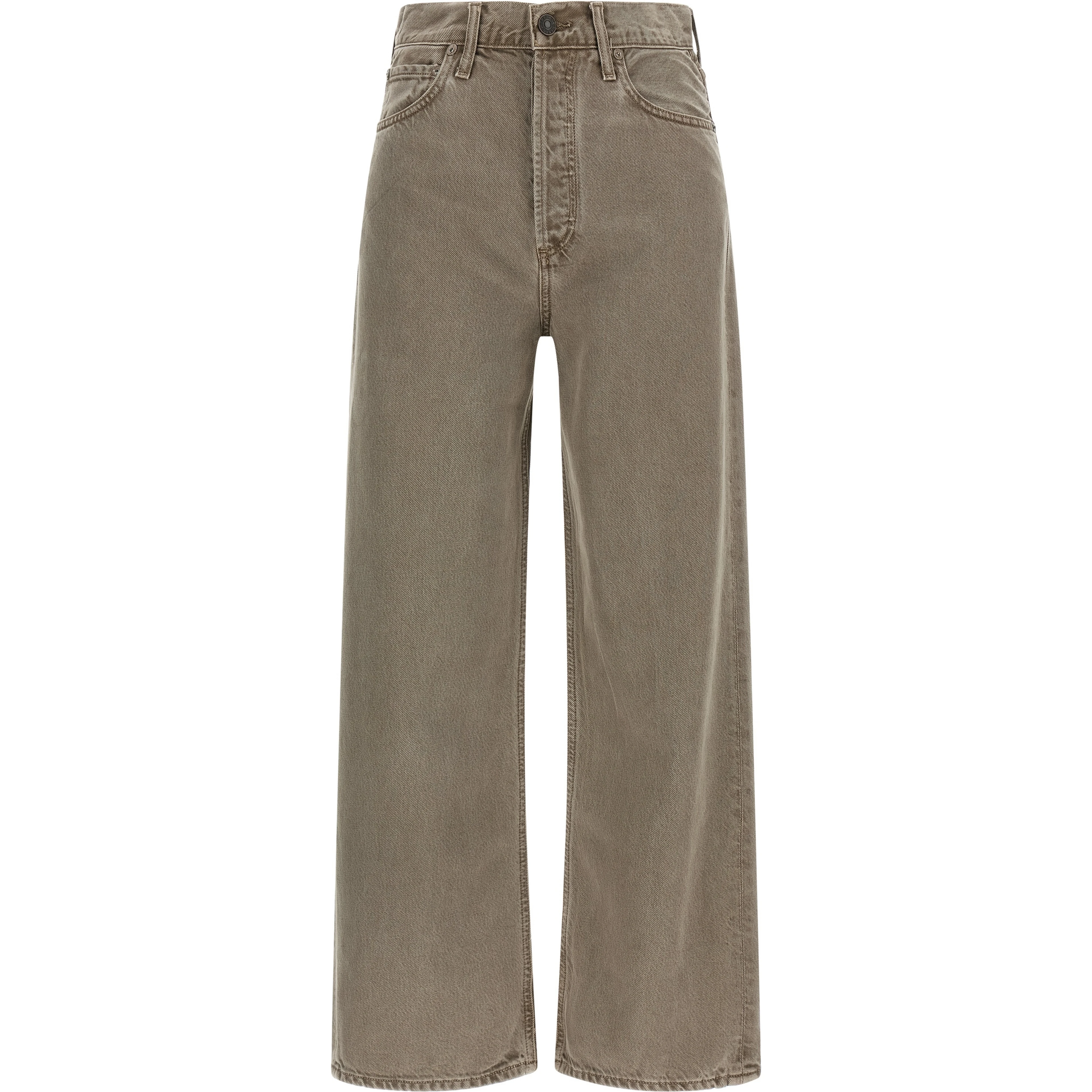 Brown Lyocell Relaxed Fit Jeans