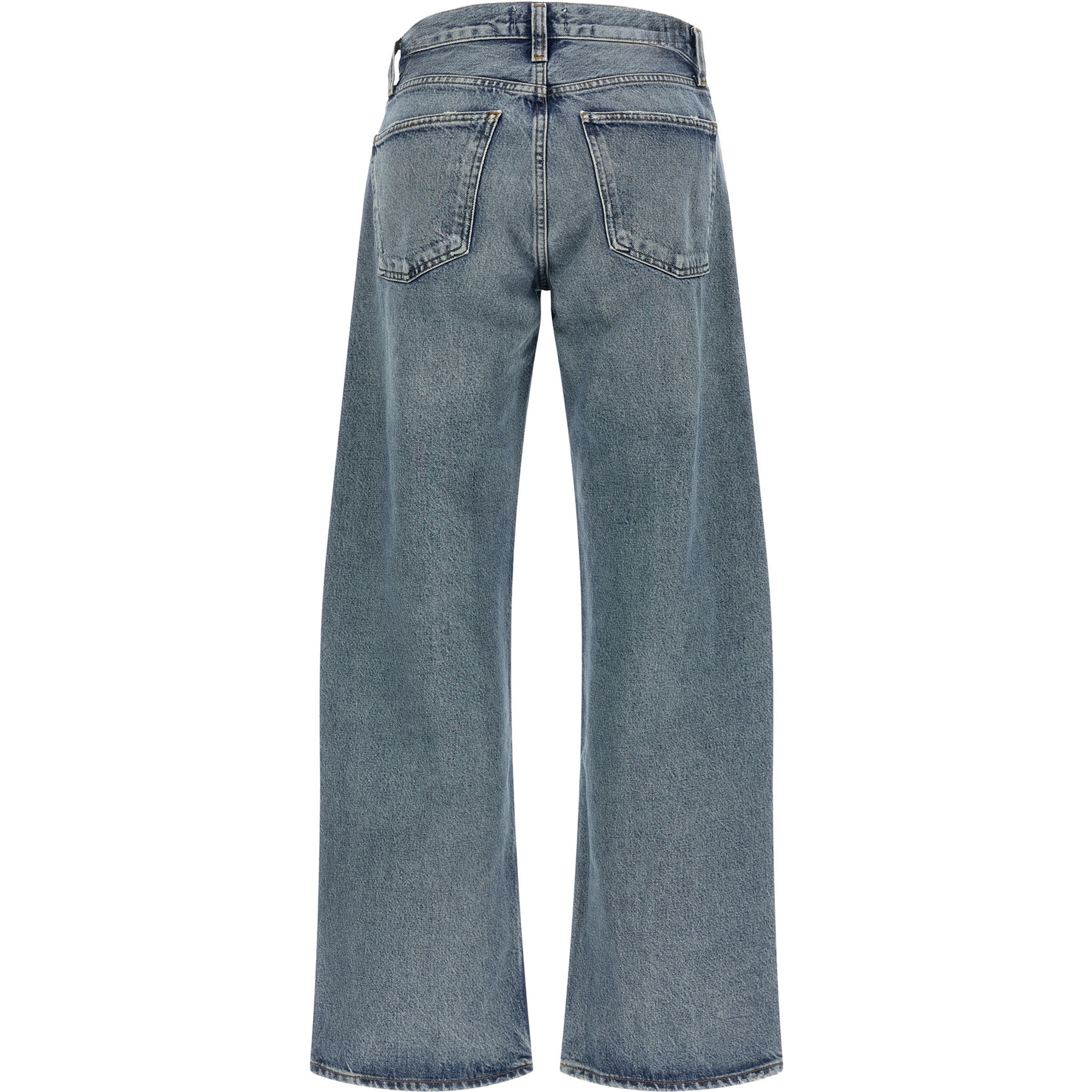 Blue Cotton Relaxed Fit Jeans