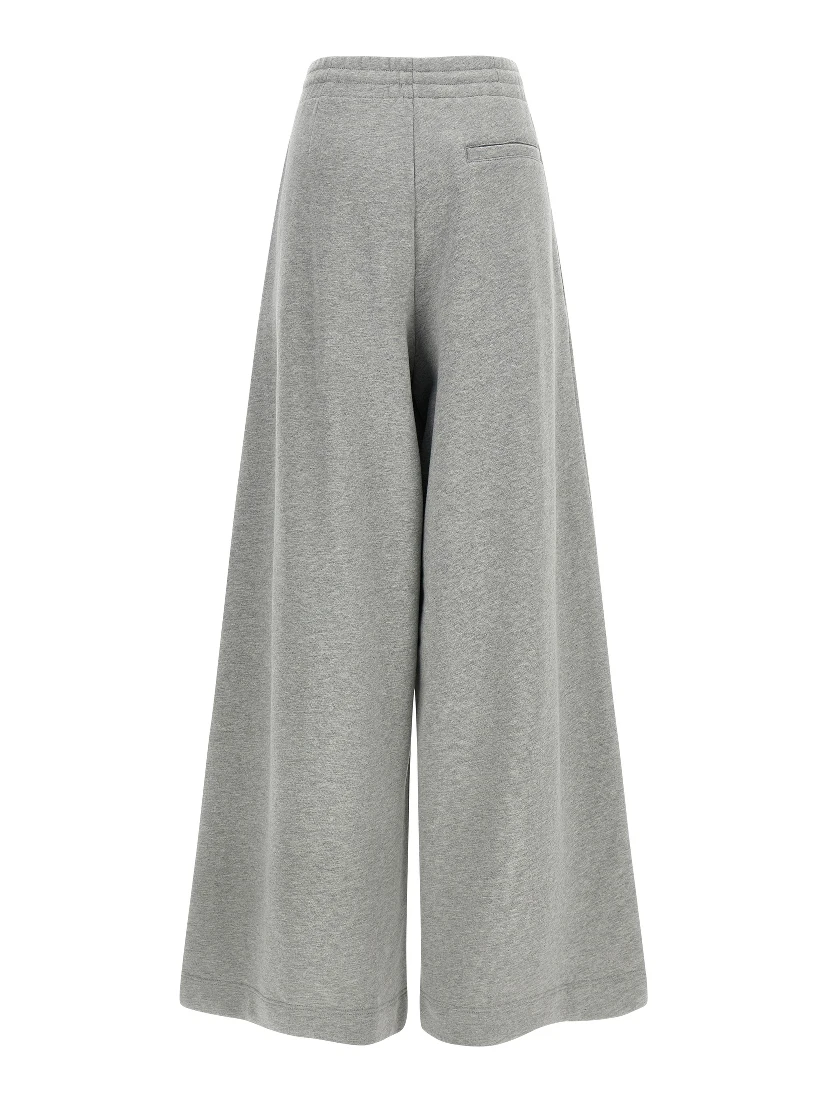 Gray Cotton Casual Pants