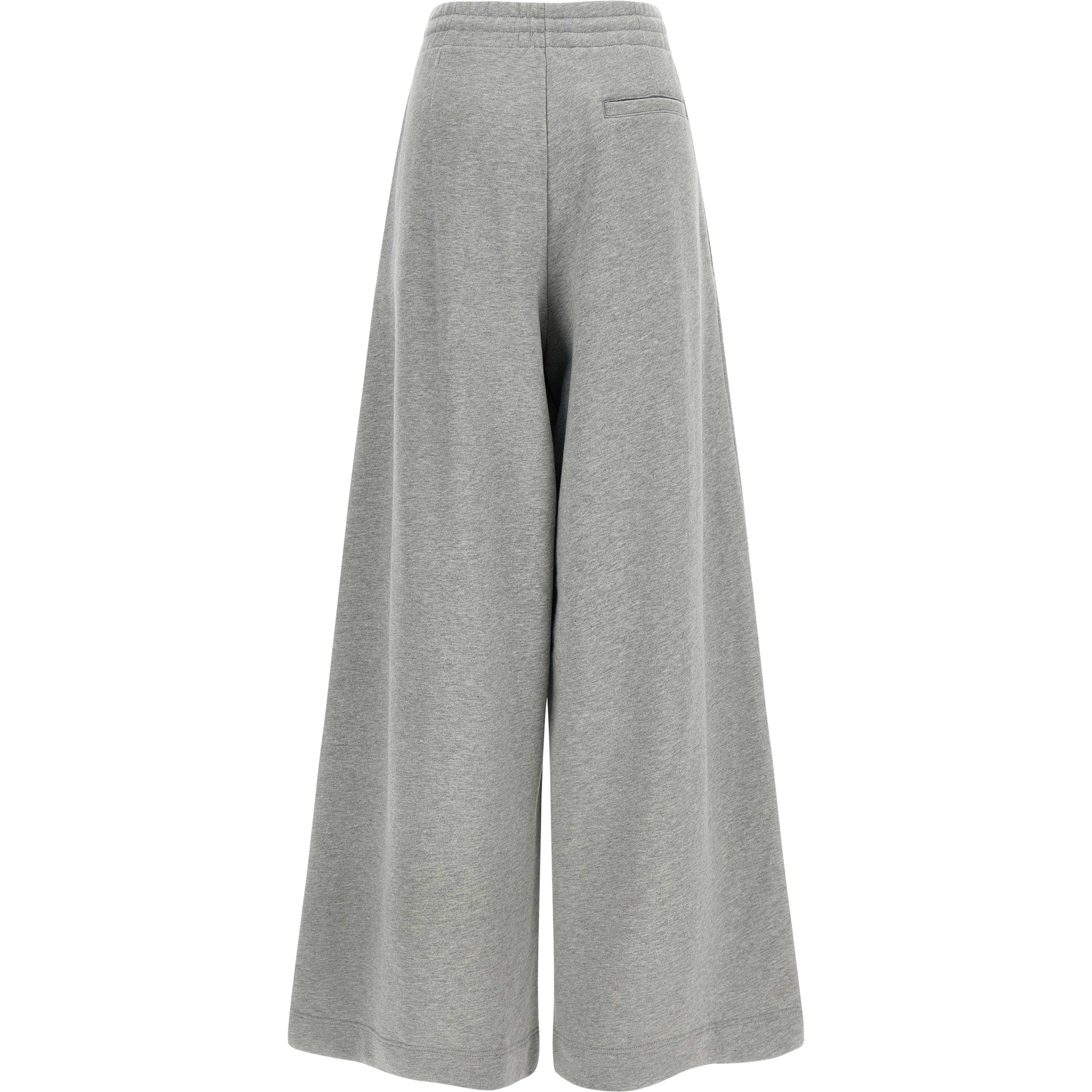 Gray Cotton Casual Pants