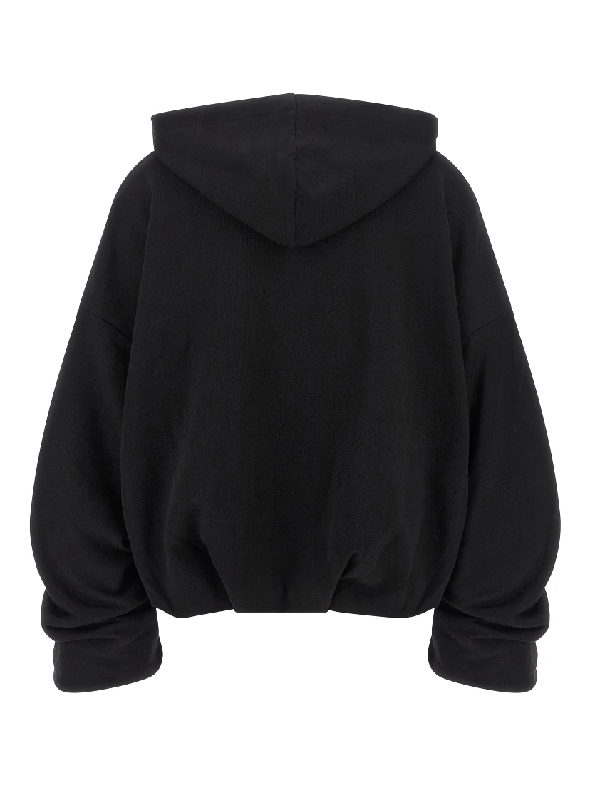 Black Cotton Hoodie