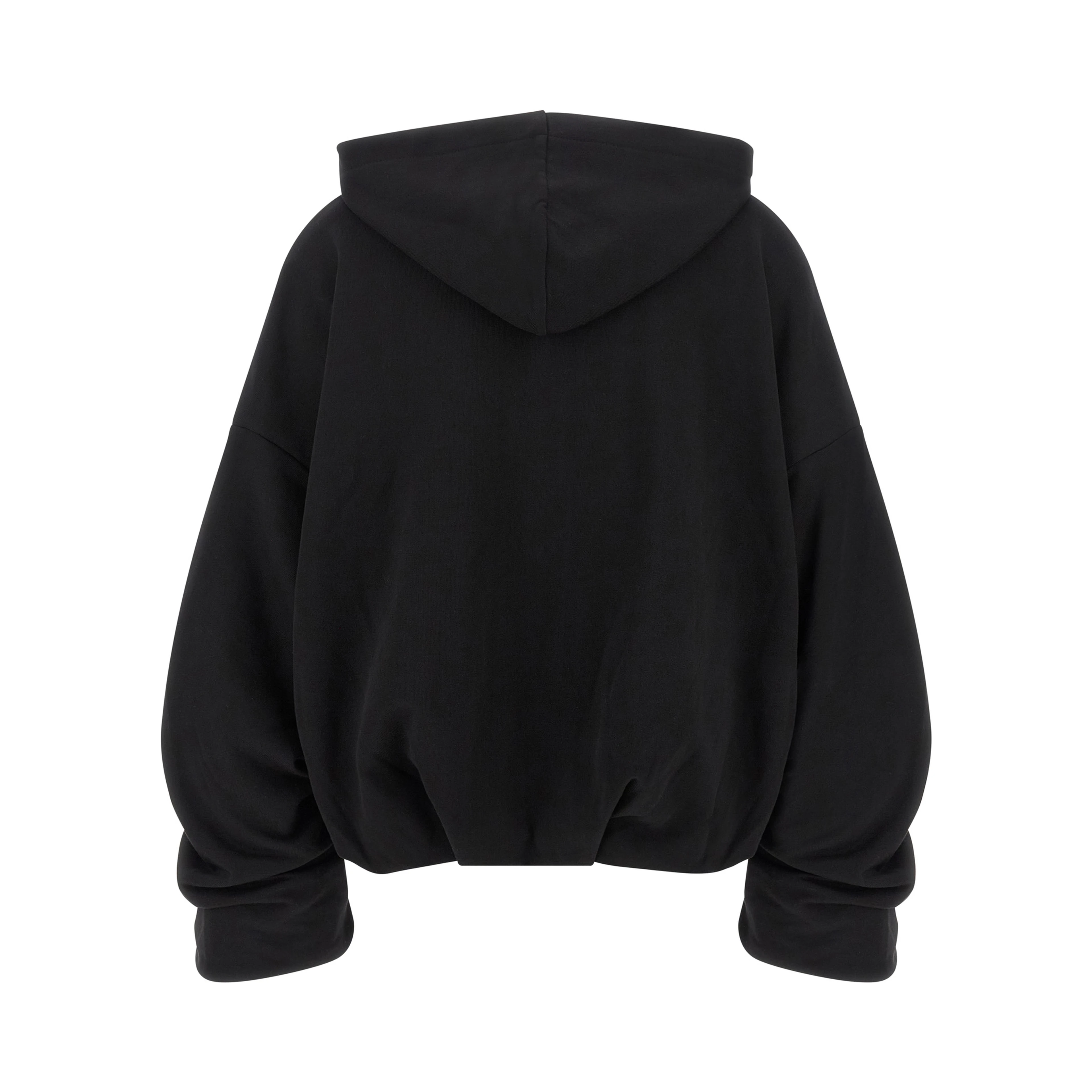 Black Cotton Hoodie