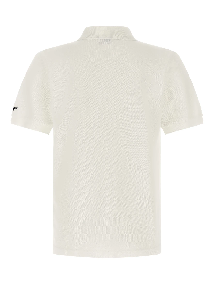 White Cotton Polo Shirt