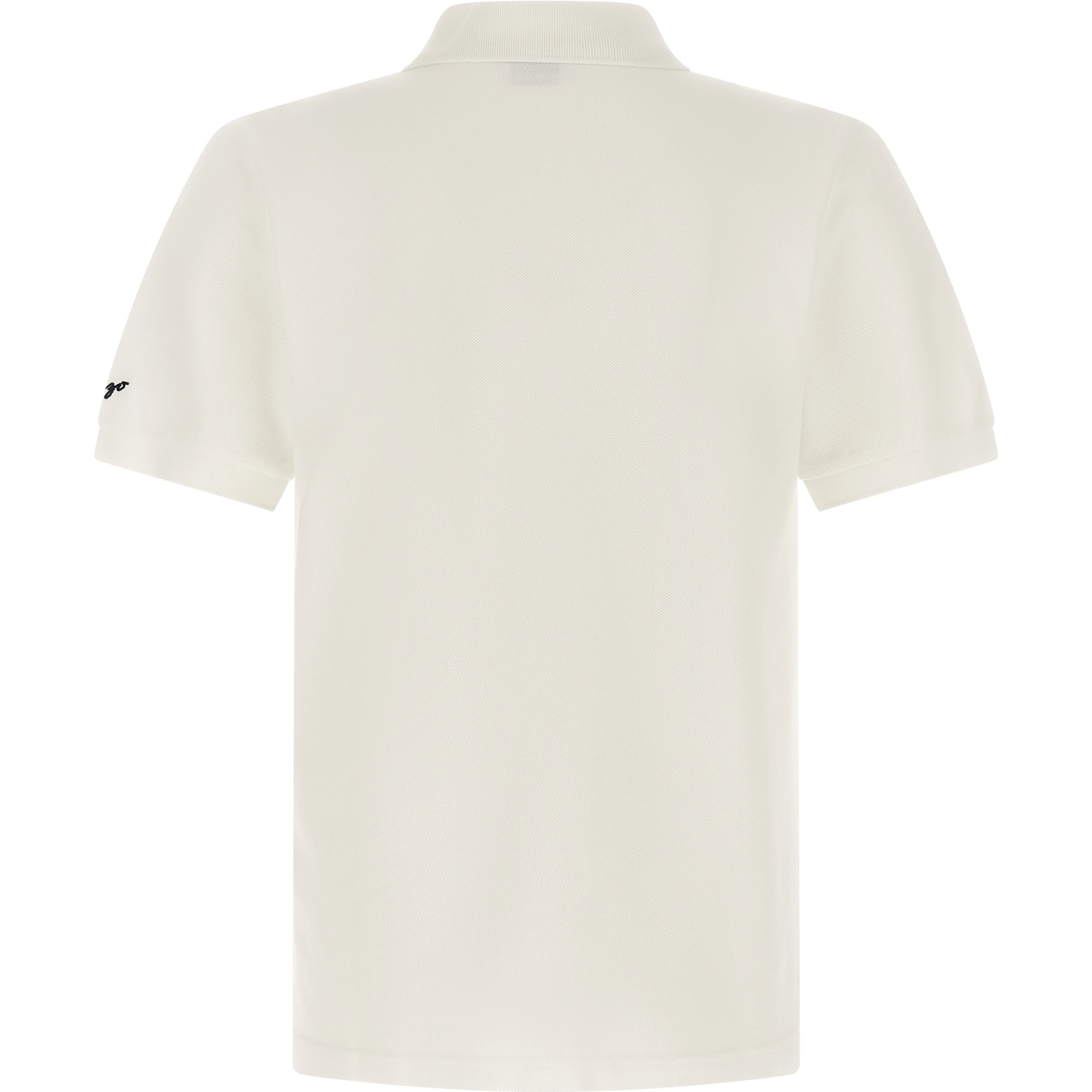 White Cotton Polo Shirt