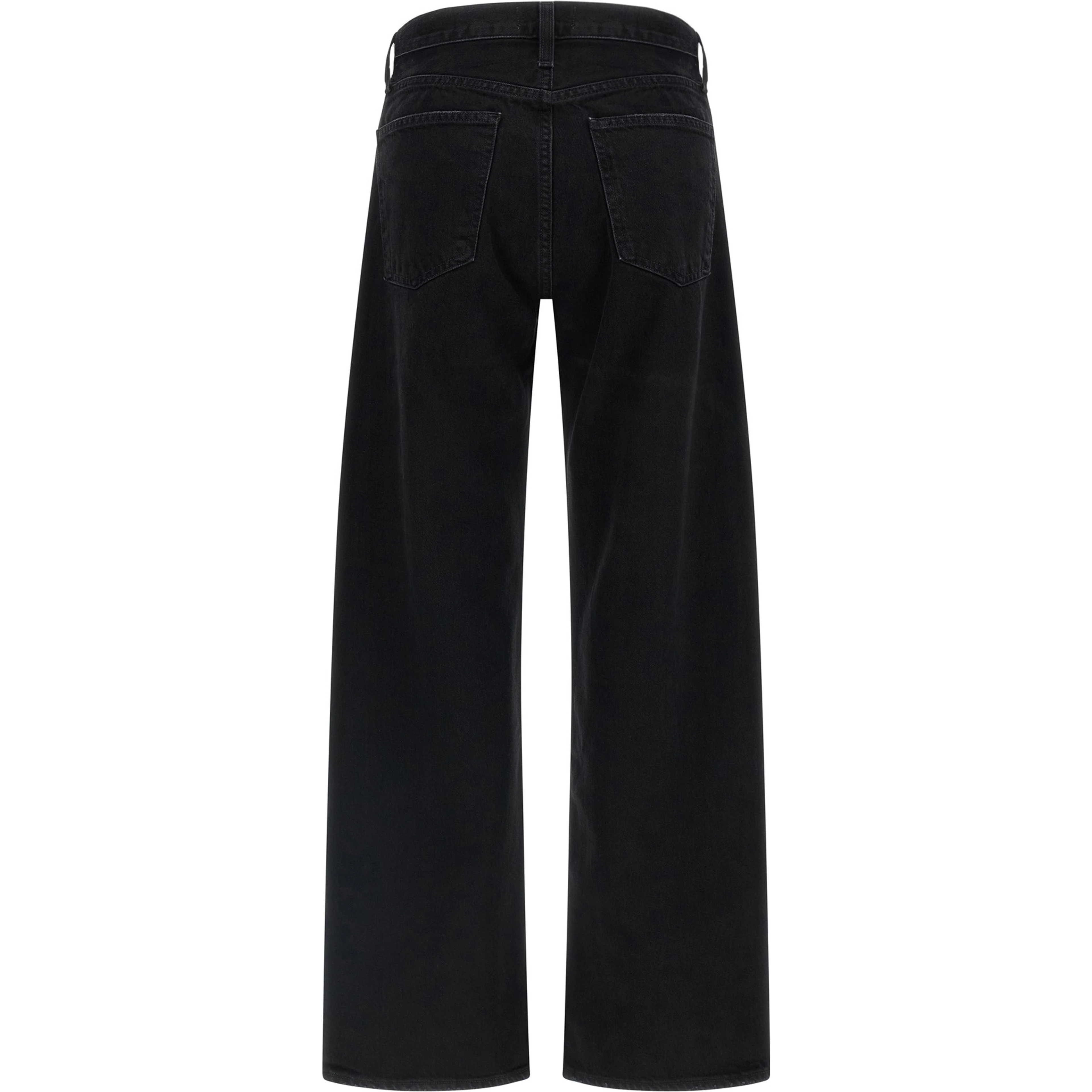 Black Cotton Relaxed Fit Jeans