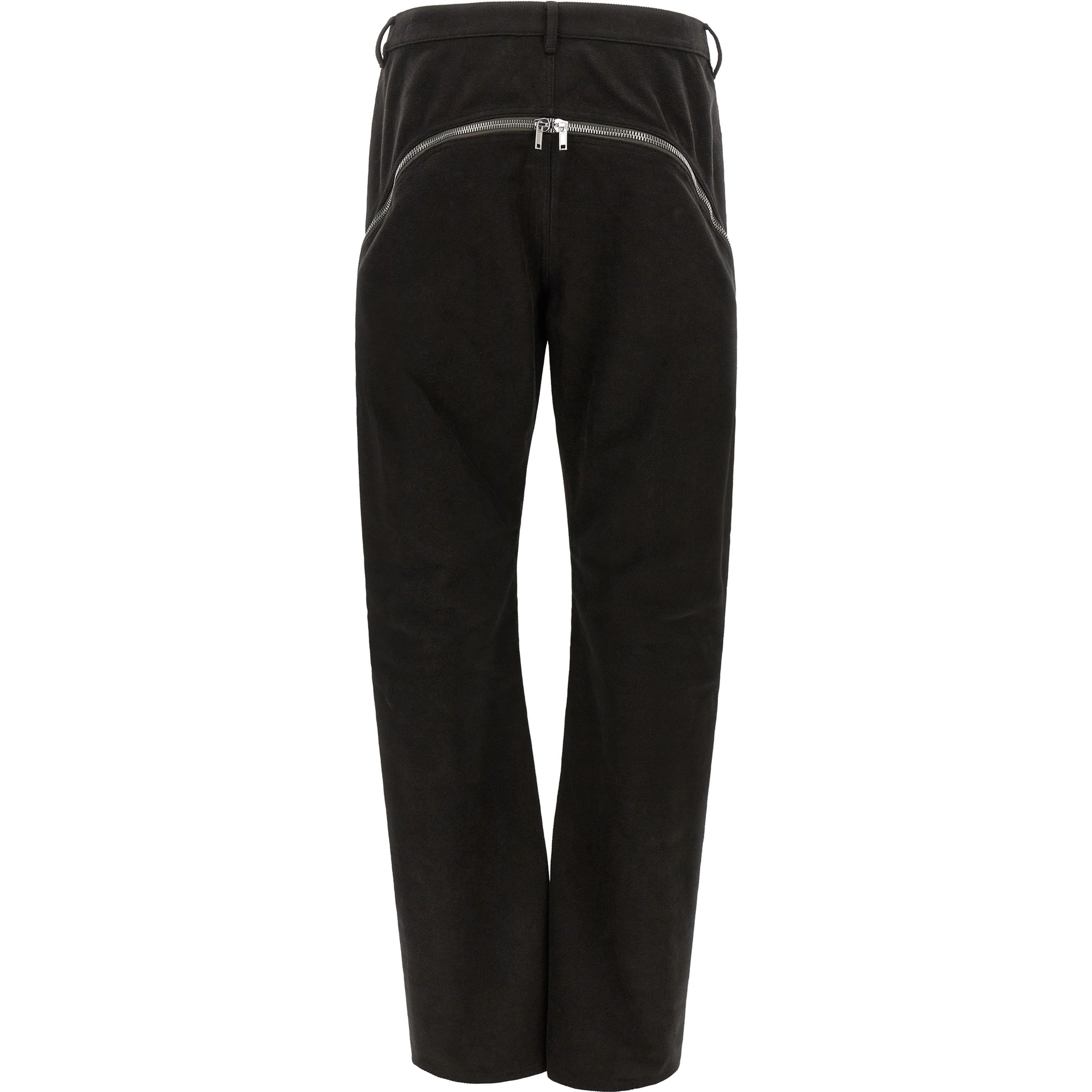 Black Cotton Flared Pants