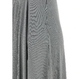 Silver Polyamide Long Dress