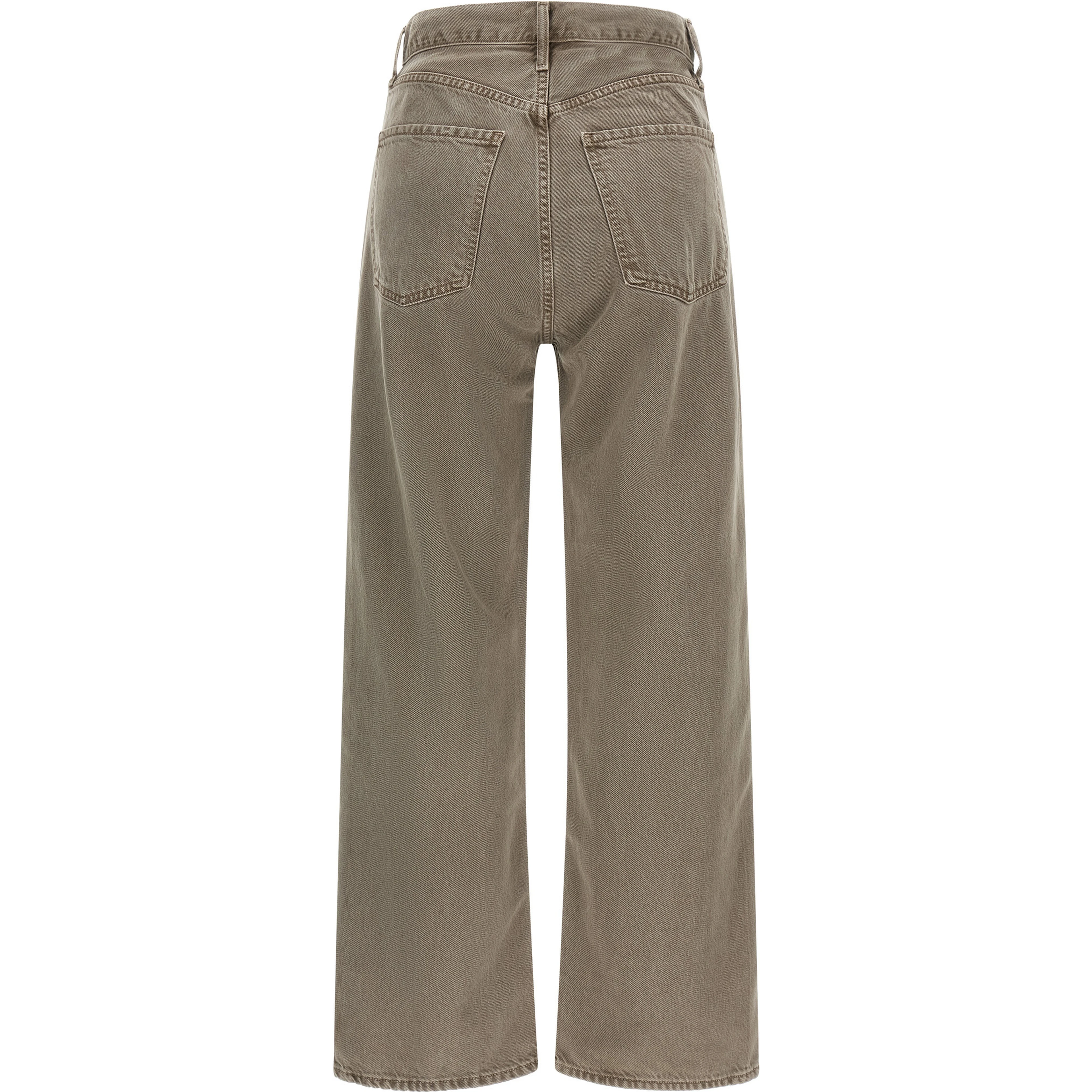 Brown Lyocell Relaxed Fit Jeans