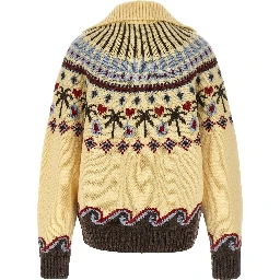 Multicolor Virgin Wool Cardigan