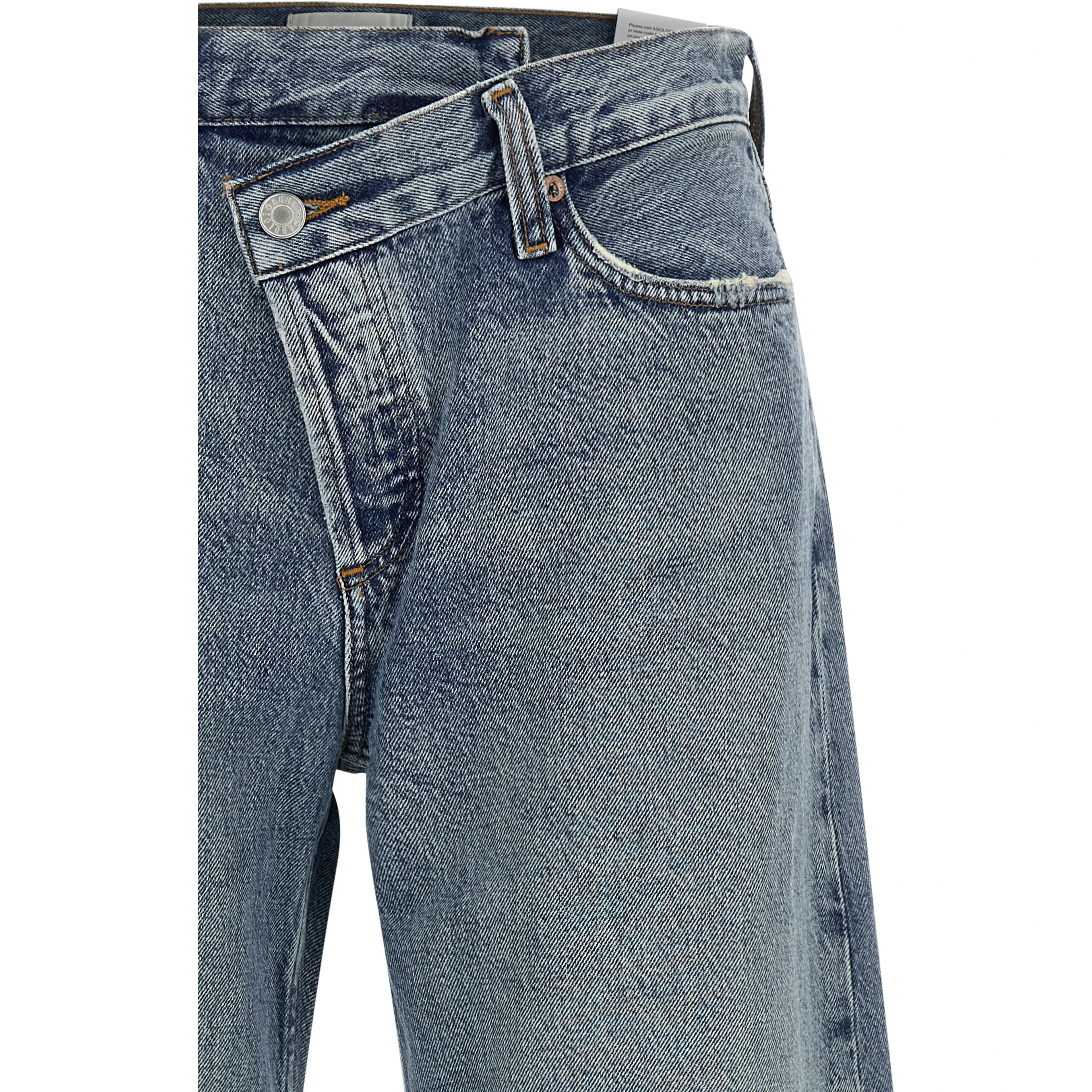 Blue Cotton Relaxed Fit Jeans