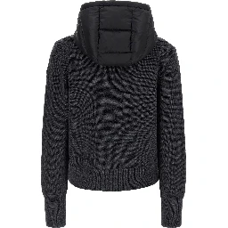 Gray Polyamide Cardigan