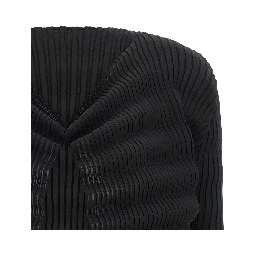 Black Polyester Cardigan