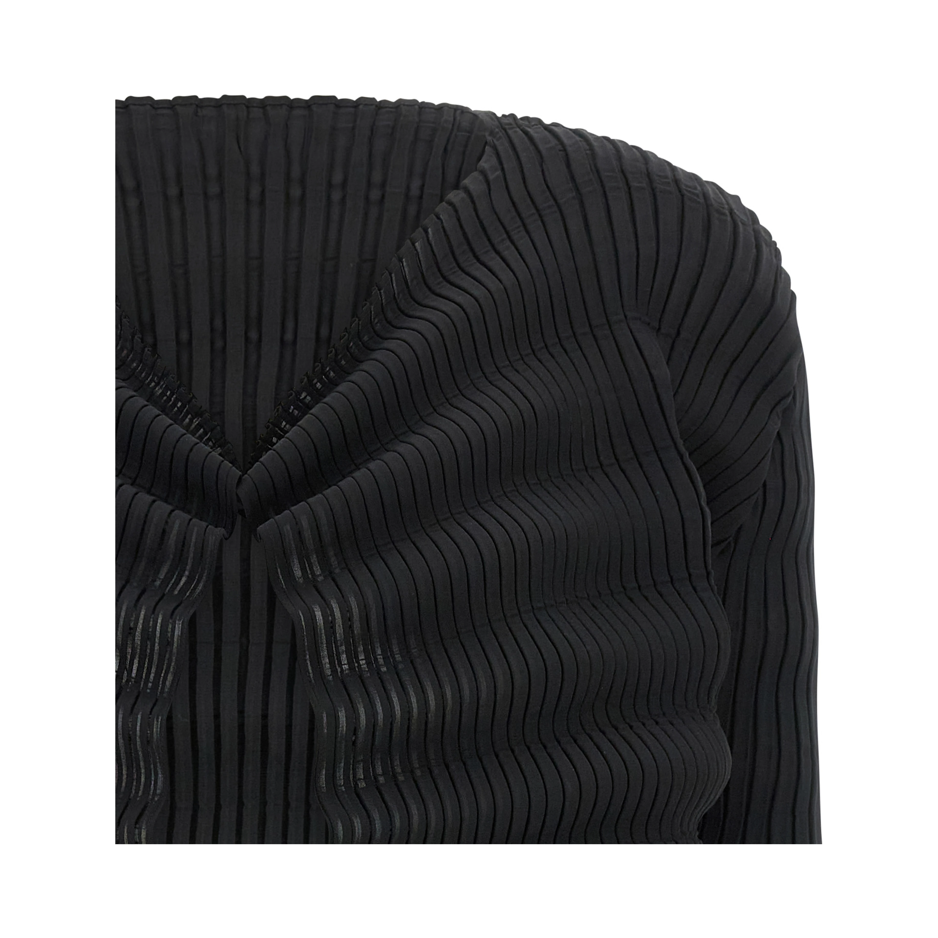 Black Polyester Cardigan
