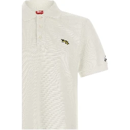 White Cotton Polo Shirt