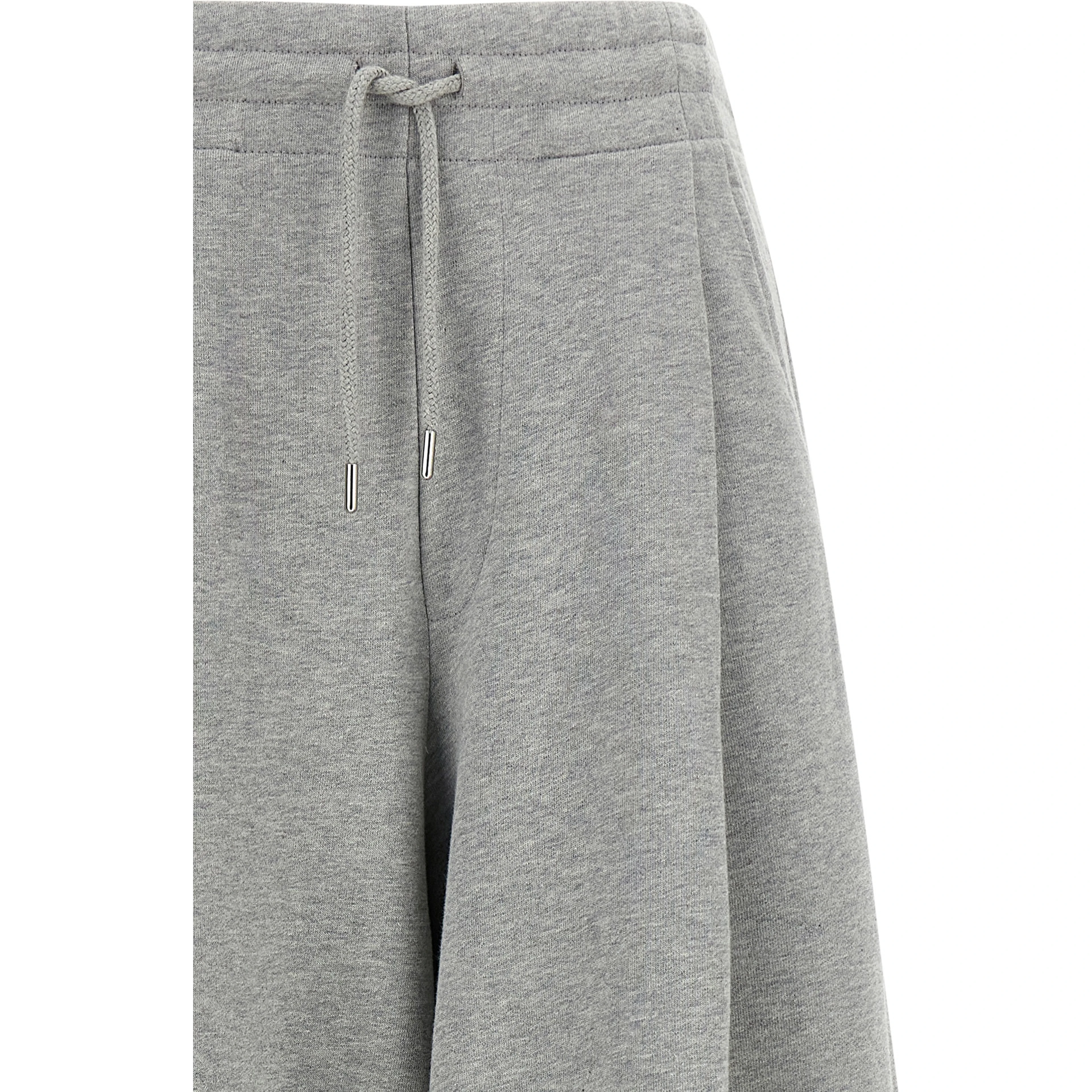 Gray Cotton Casual Pants