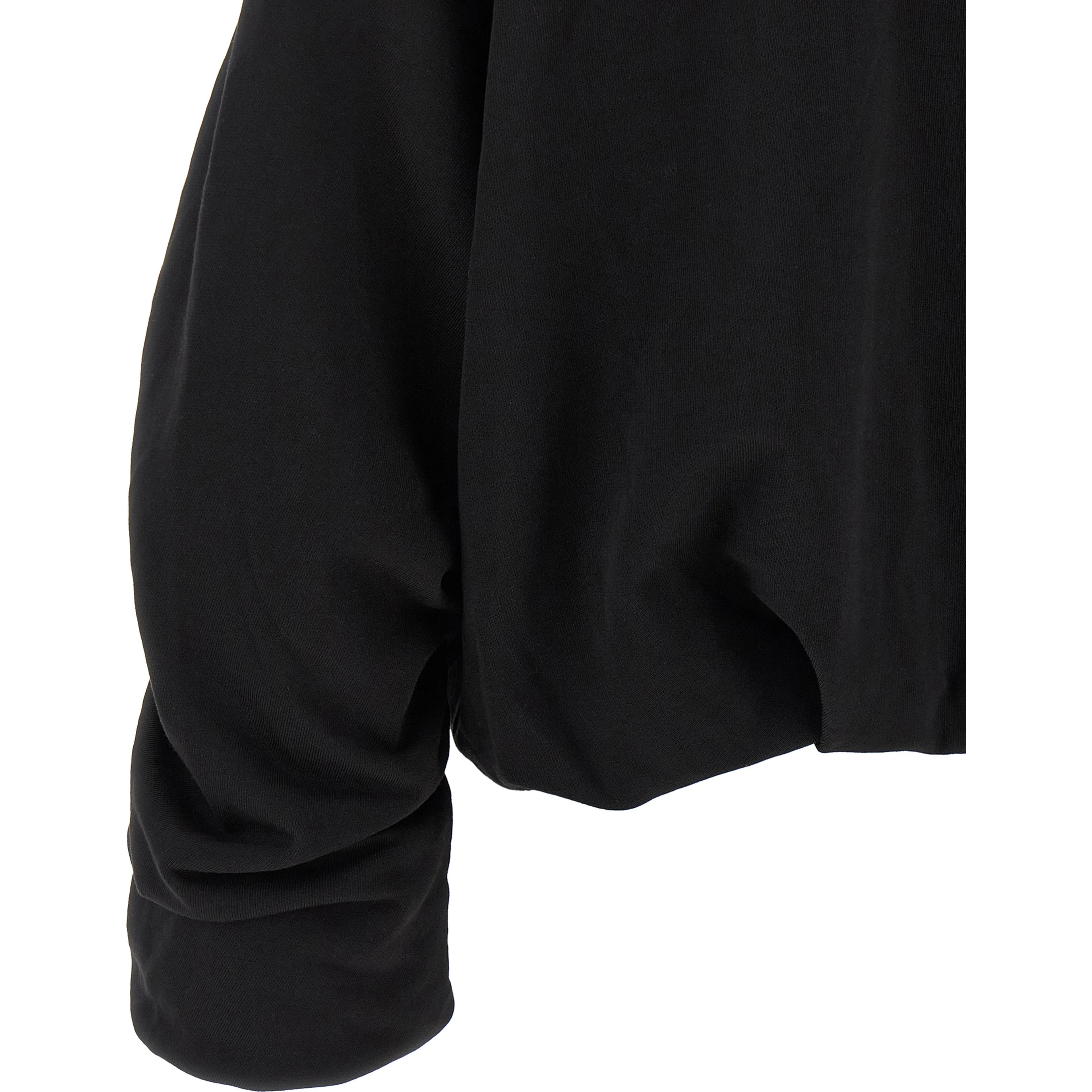 Black Cotton Hoodie