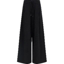 Black Cotton Athletic Pants