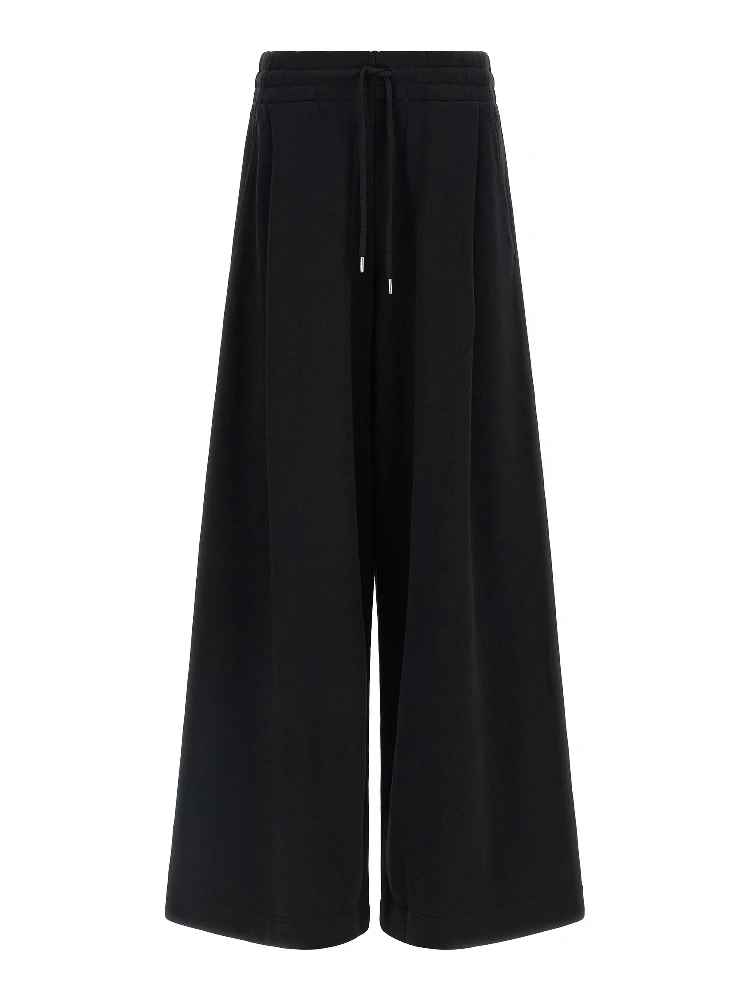 Black Cotton Athletic Pants