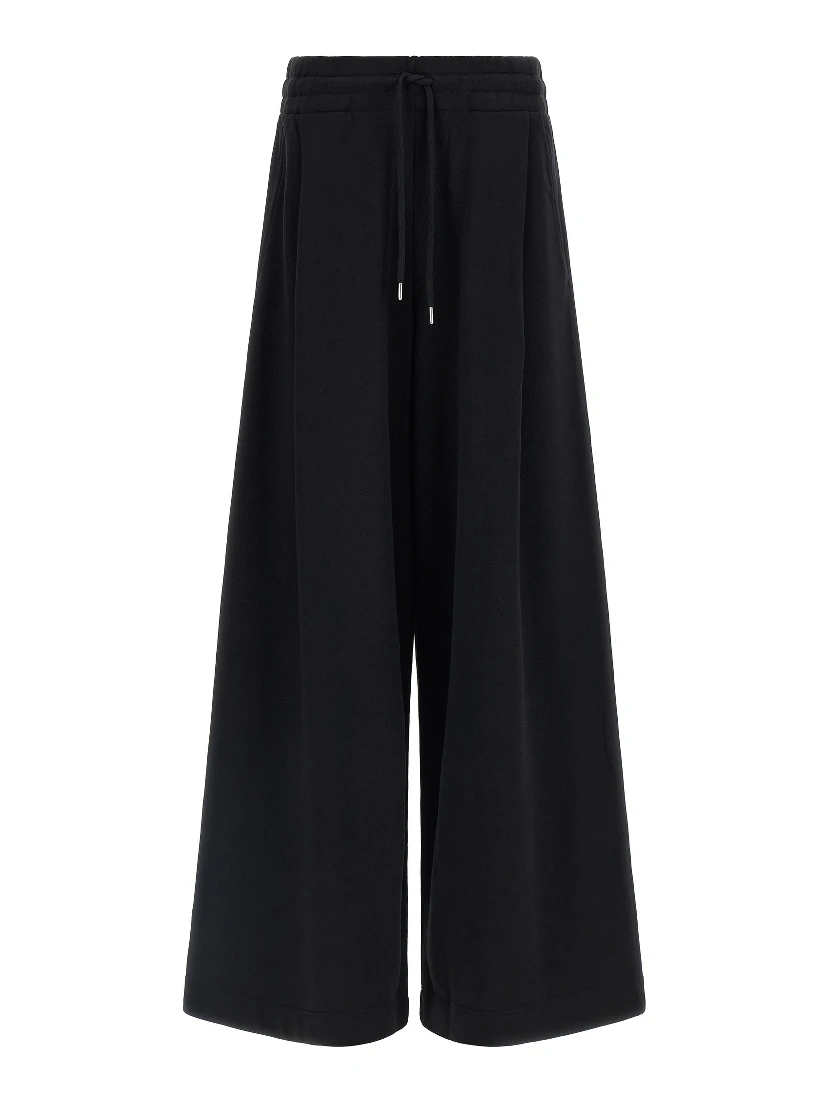 Black Cotton Athletic Pants