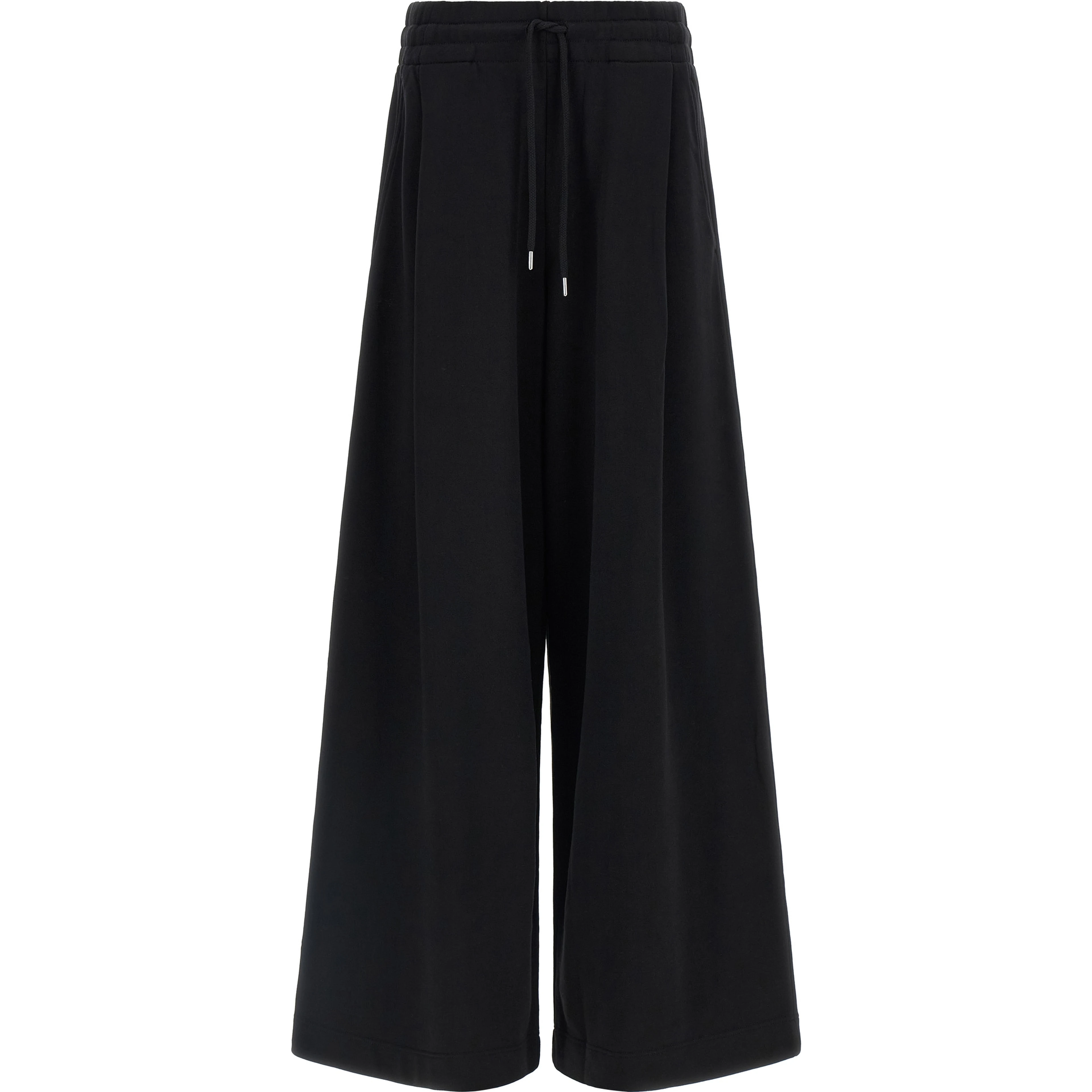 Black Cotton Athletic Pants