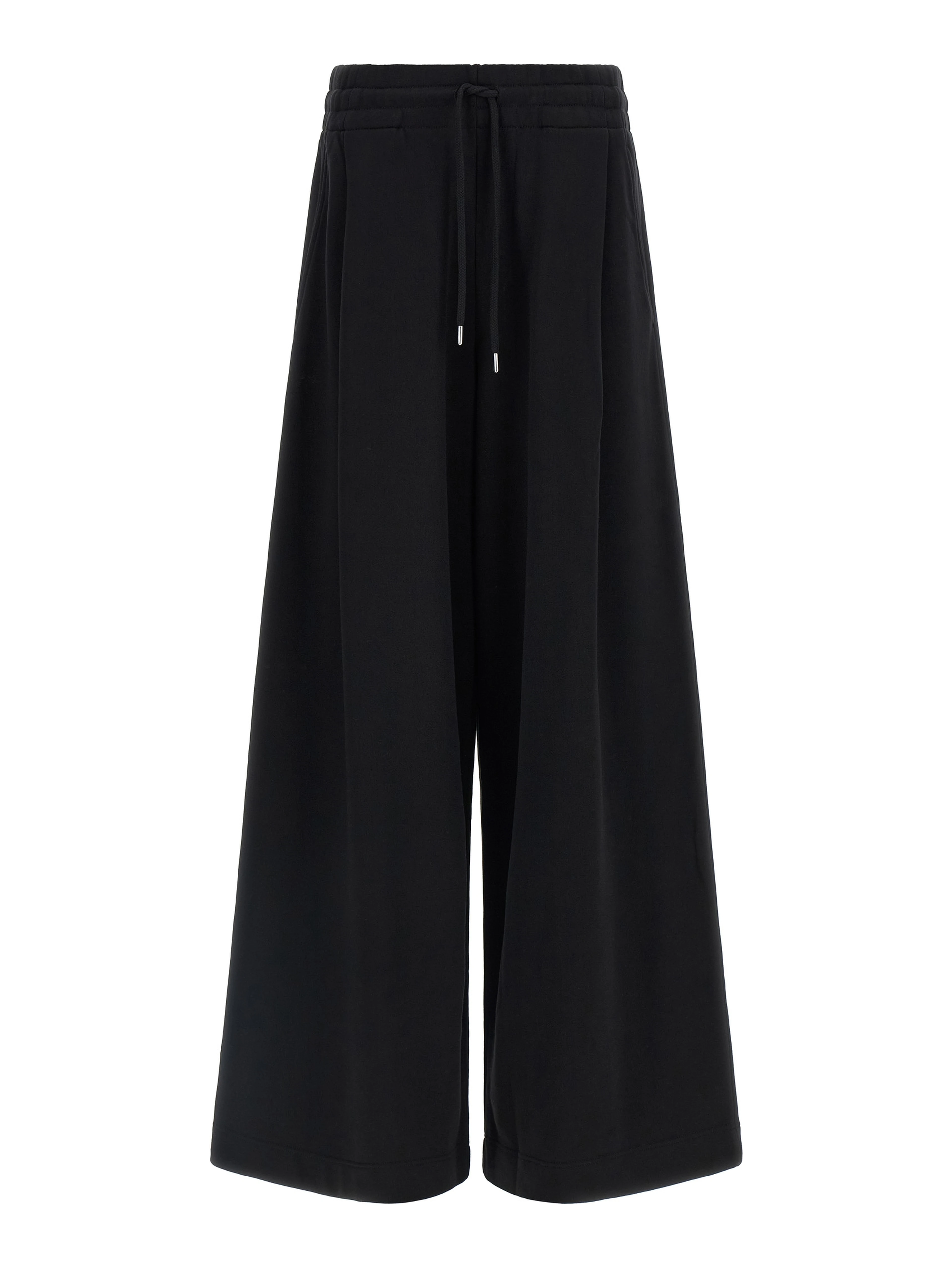 Black Cotton Athletic Pants