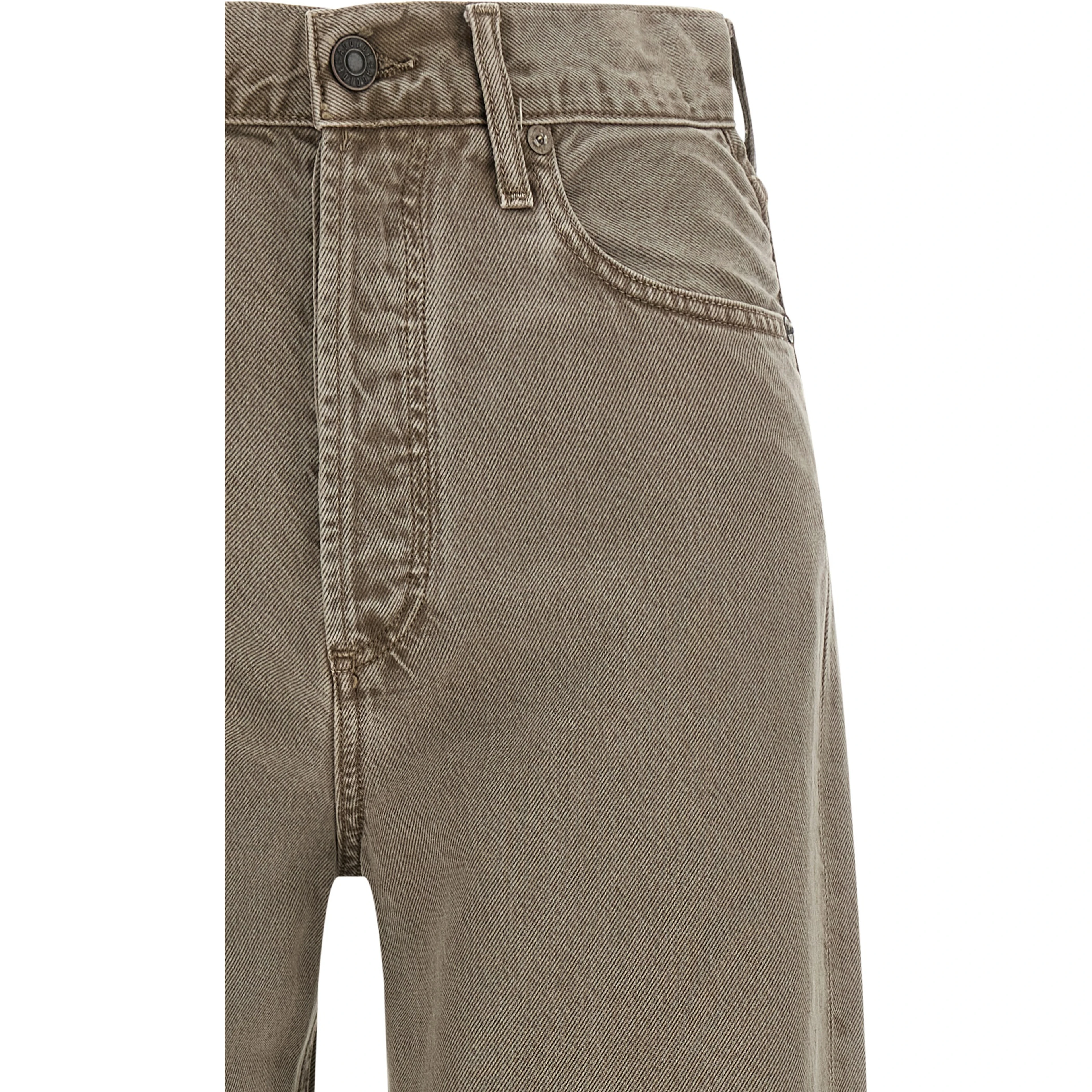 Brown Lyocell Relaxed Fit Jeans