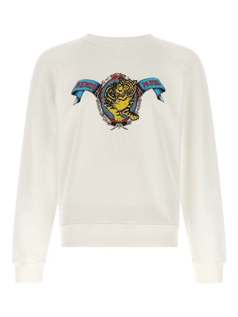 White Viscose Sweatshirt