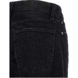 Black Cotton Relaxed Fit Jeans