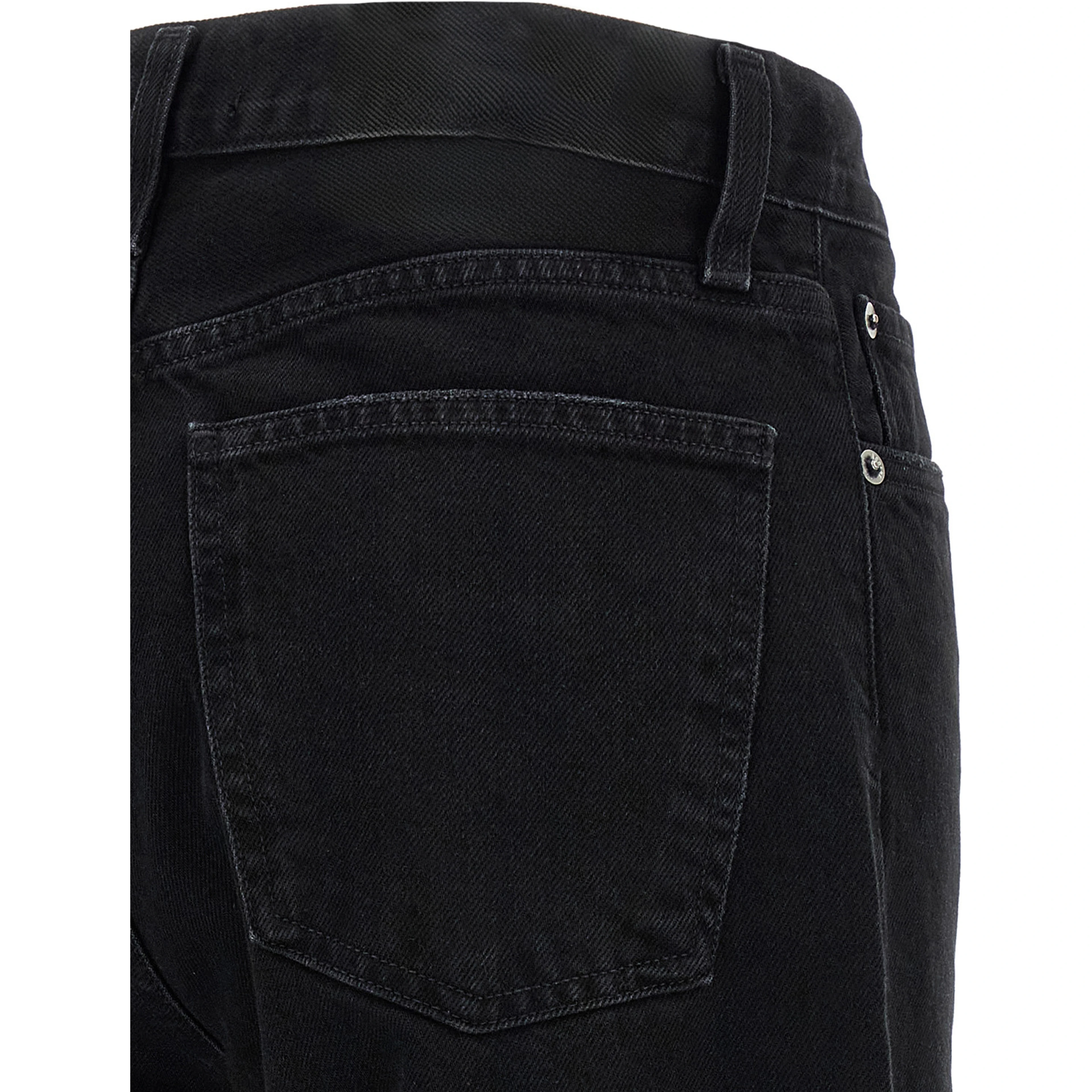 Black Cotton Relaxed Fit Jeans
