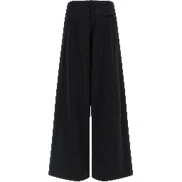 Black Cotton Athletic Pants