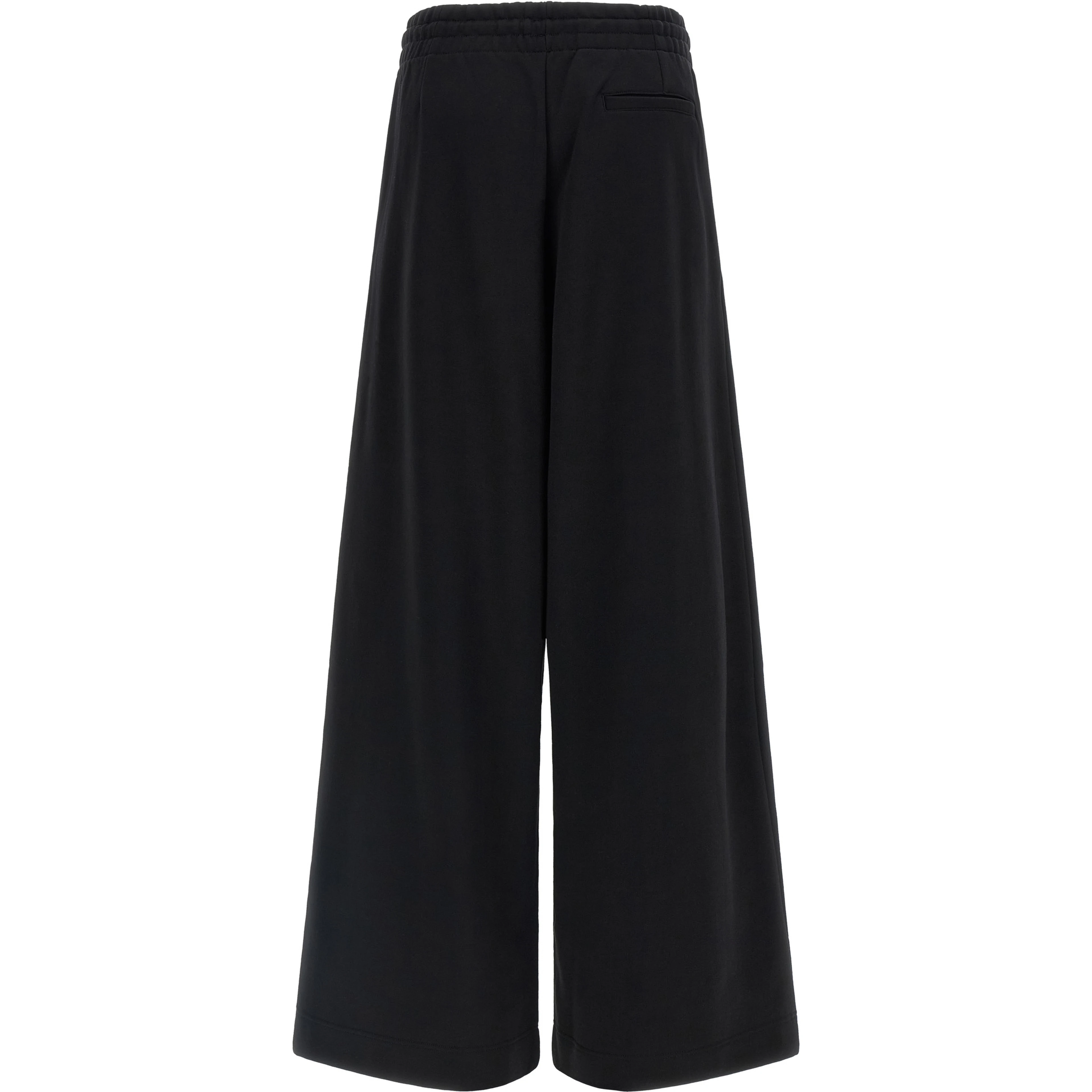 Black Cotton Athletic Pants
