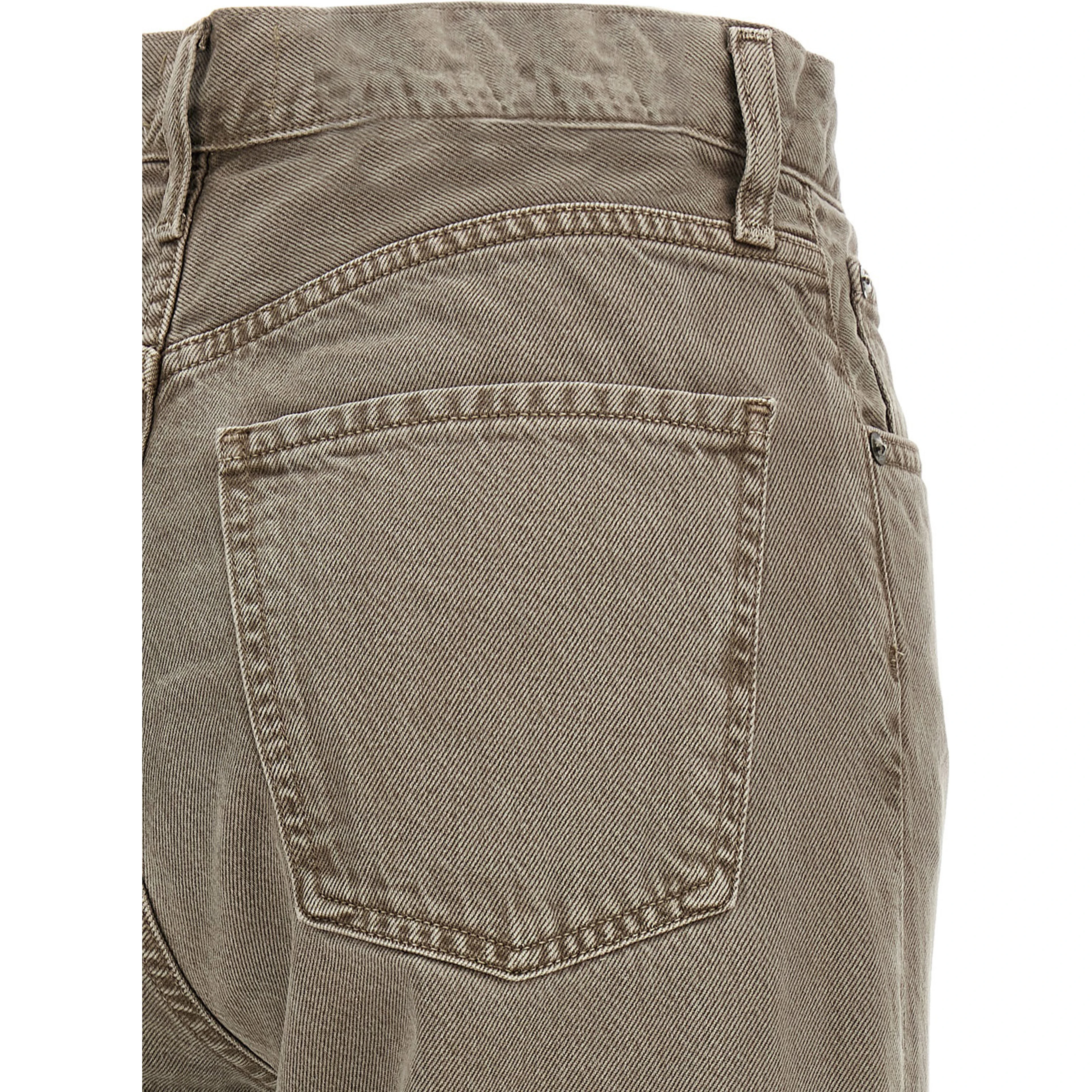 Brown Lyocell Relaxed Fit Jeans