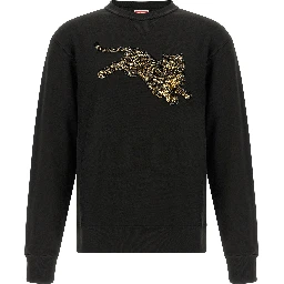 Black Cotton Sweatshirt