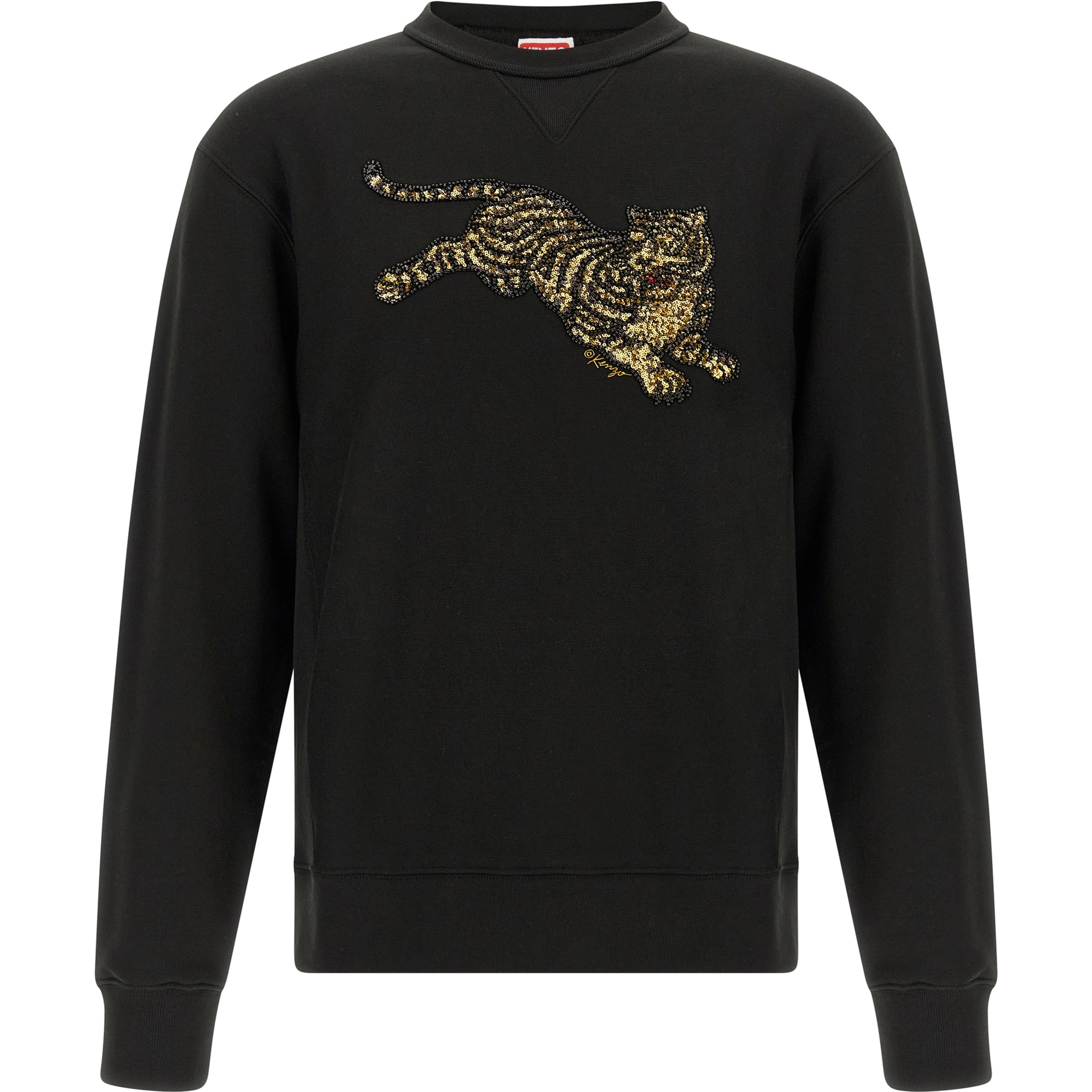 Black Cotton Sweatshirt