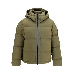 Bicolor Polyamide Full-Length Jacket