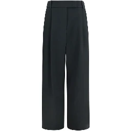 Black Silk Casual Pants