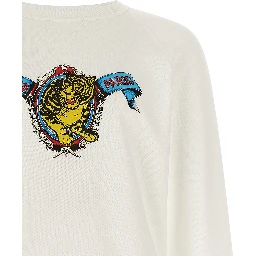 White Viscose Sweatshirt