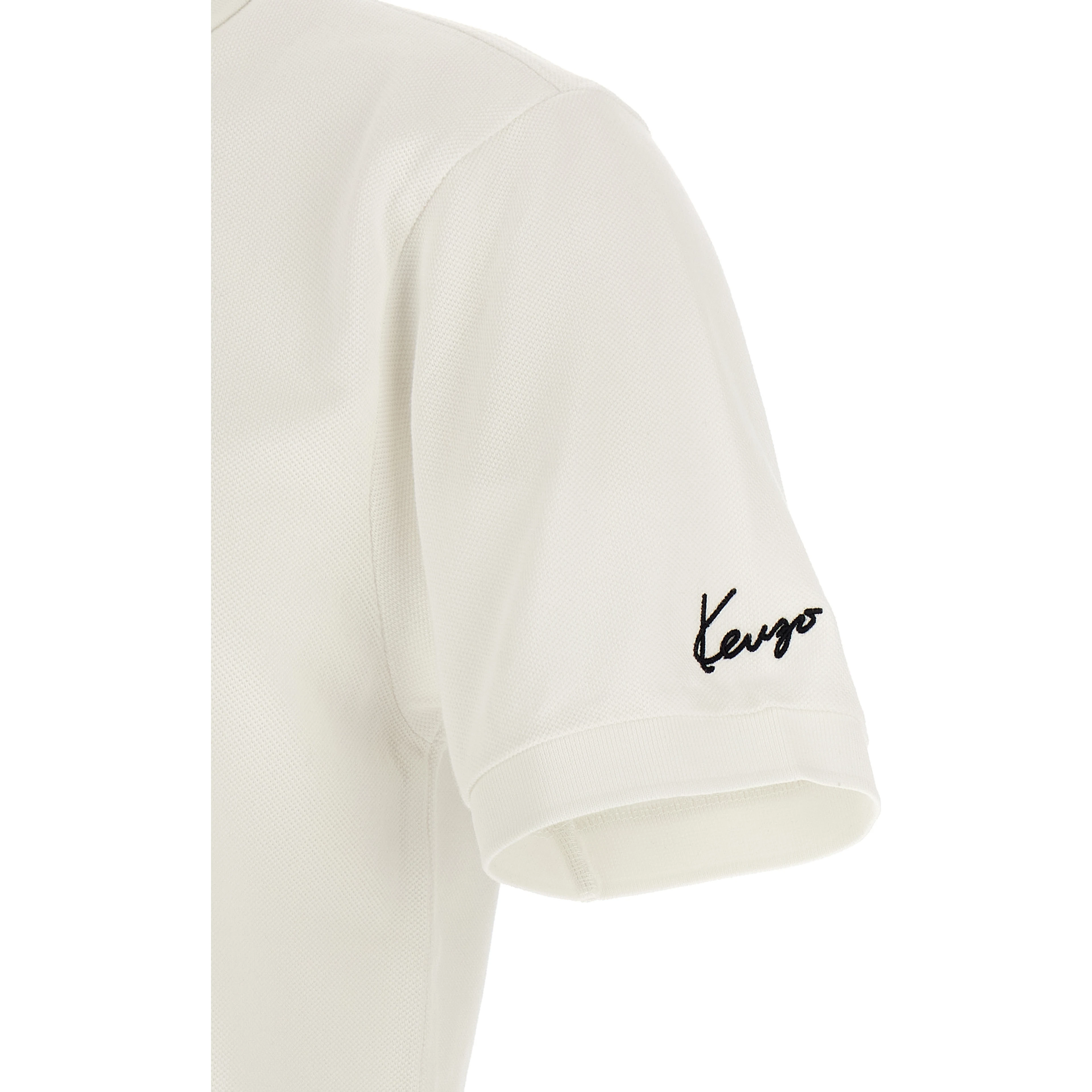 White Cotton Polo Shirt